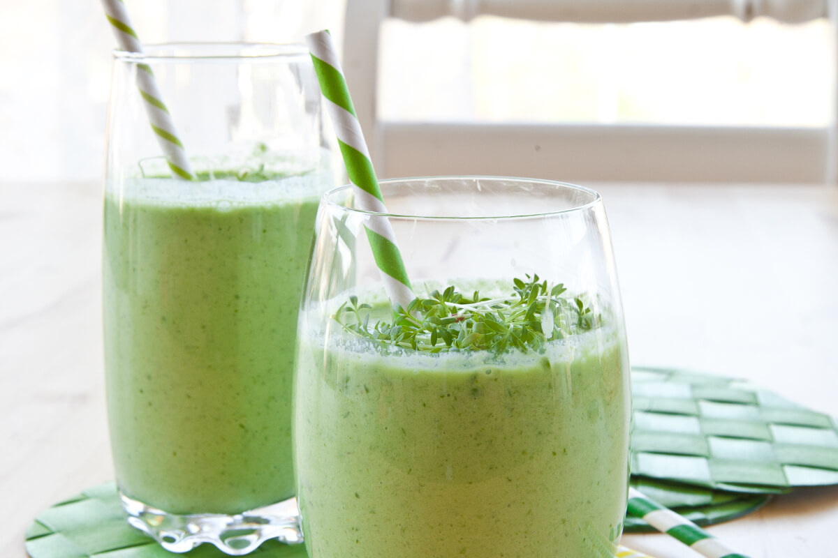 Receta Green smoothie Delisoy